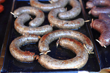 Image showing Black and white pudding 