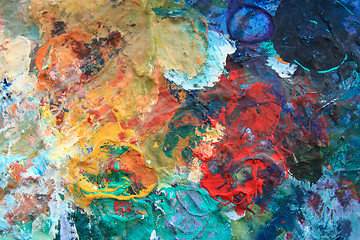 Image showing color palette as abstract background