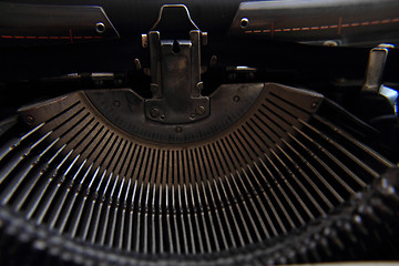 Image showing old typing machine background