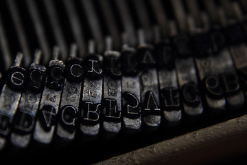 Image showing old typing machine background