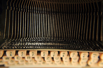 Image showing old typing machine background