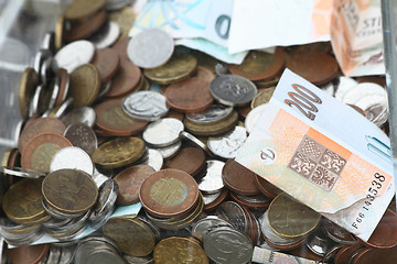 Image showing czech money background