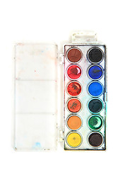 Image showing water colors palette 