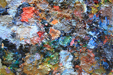 Image showing color palette as abstract background