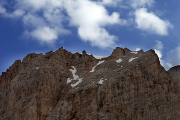 Image showing Rock with snow