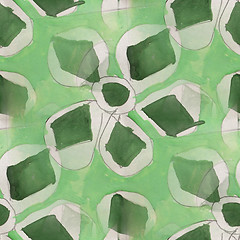 Image showing drawing green colorful pattern water texture paint abstract seam
