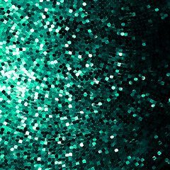 Image showing Amazing design on green glittering.