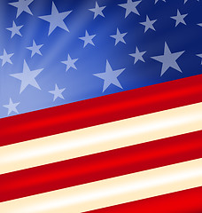 Image showing Abstract American Flag for Independence Day