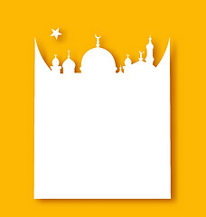 Image showing Greeting card template for Ramadan Kareem