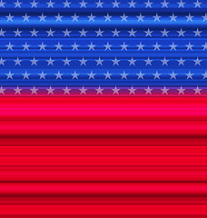 Image showing Abstract American Flag for happy 4th of july