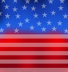 Image showing Abstract American Flag for 4th of July