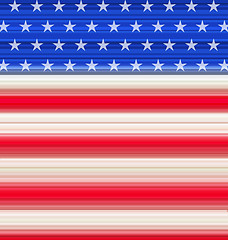 Image showing Abstract American Flag for Independence Day