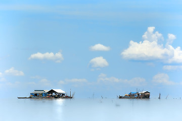 Image showing Floating village