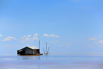 Image showing Floating village