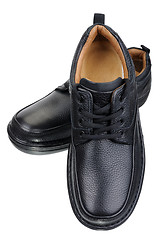 Image showing Black men's shoes