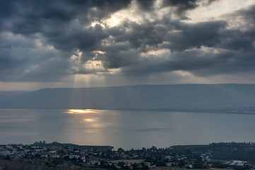 Image showing Kinneret morning 