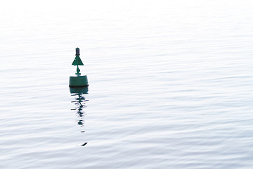 Image showing Buoys at sea