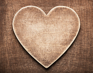 Image showing Wooden heart