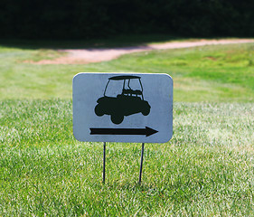 Image showing On the golf course