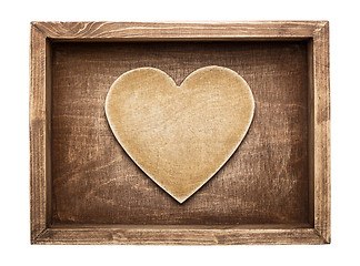 Image showing Wooden heart