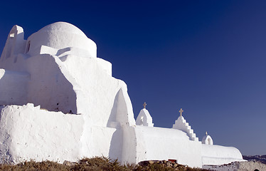 Image showing greek church mykonos