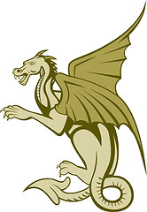 Image showing Green Dragon Full Body Cartoon