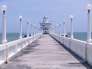 Image showing Pier with observation tower