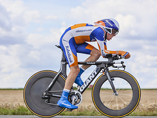 Image showing The Cyclist Steven Kruijswijk