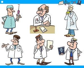 Image showing cartoon medical staff characters set