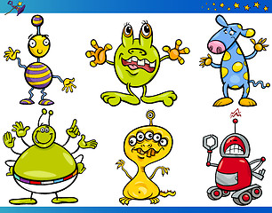 Image showing Cartoon Fantasy Characters Set