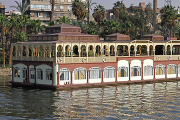 Image showing Floating restaurant Nile