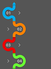 Image showing Simplistic infographic design with 4 options