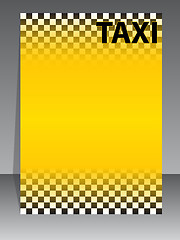 Image showing Taxi company brochure design