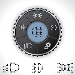 Image showing Light control gauge with lcd display