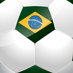 Image showing Brazil soccer ball poster design