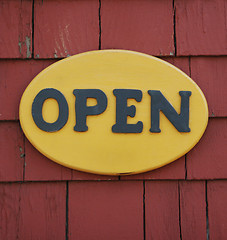 Image showing Open sign