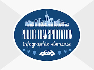 Image showing Transportation Infographic Elements.