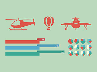 Image showing Transportation Infographic Elements.