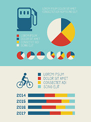 Image showing Transportation Infographic Elements.