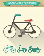 Image showing Transportation Infographic Elements.