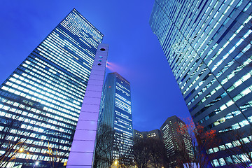 Image showing Modern building to sky