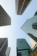 Image showing Low angle view of skyscraper