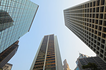 Image showing High rise building to sky