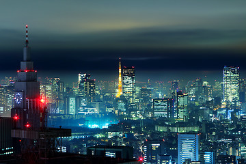 Image showing Tokyo city in the night