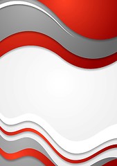 Image showing Abstract waves background. Vector illustration