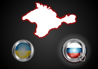 Image showing Conceptual view of the situation in Crimea
