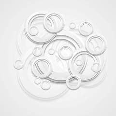 Image showing Abstract background with circles