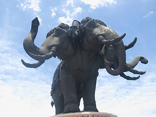 Image showing Erawan sculpture in Bangkok