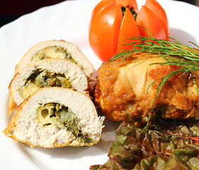 Image showing Chicken breast roll 