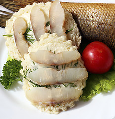 Image showing Sandwiches with fish